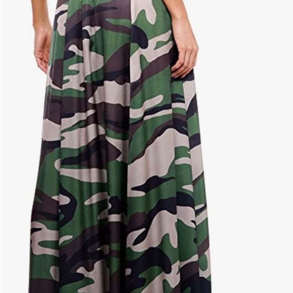 TOV Camo Maxi Skirt/with Pockets NWOT-size 38 - Picture 3 of 6